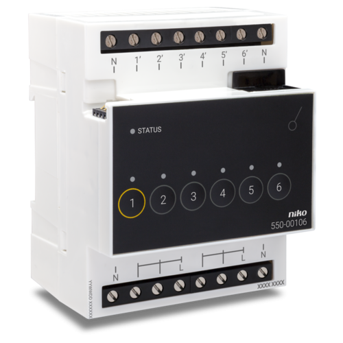 Niko (60) Home Control - schakelmodule 6 uitgangen