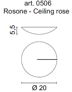 Ceiling Rose Mork