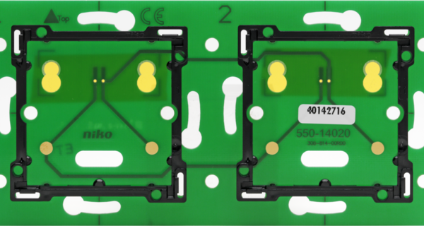 Niko (61) Home Control - muurprint tweevoudig horizontaal