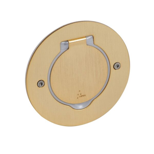 (VS003) Legrand vloerstopcontact rond goud