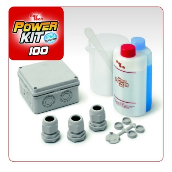 (KV001) Raytech waterdichte aftakdoos 10cm met gel IP68