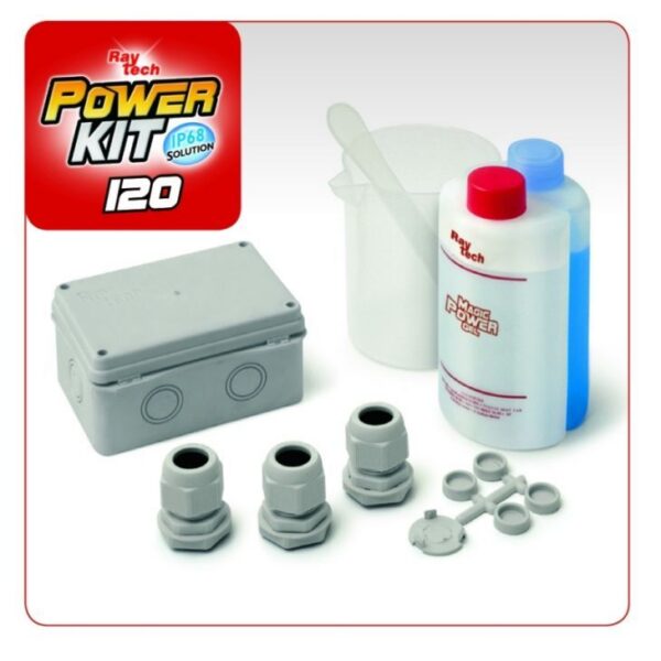 (KV001) Raytech waterdicht aftakdoos 12cm met gel IP68