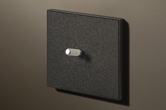 Lithoss Cockpit (11) drukknop textured black met knurl