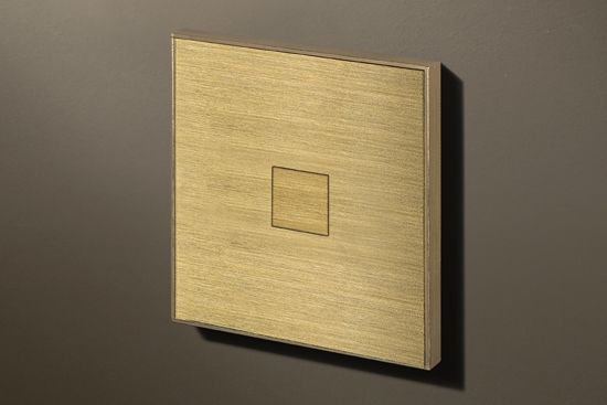 Lithoss Squares (11) drukknop brushed brass