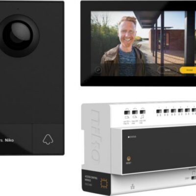 (TV001) Niko videofoonkit (buitenpost, binnenpost & voeding) met smartphone app