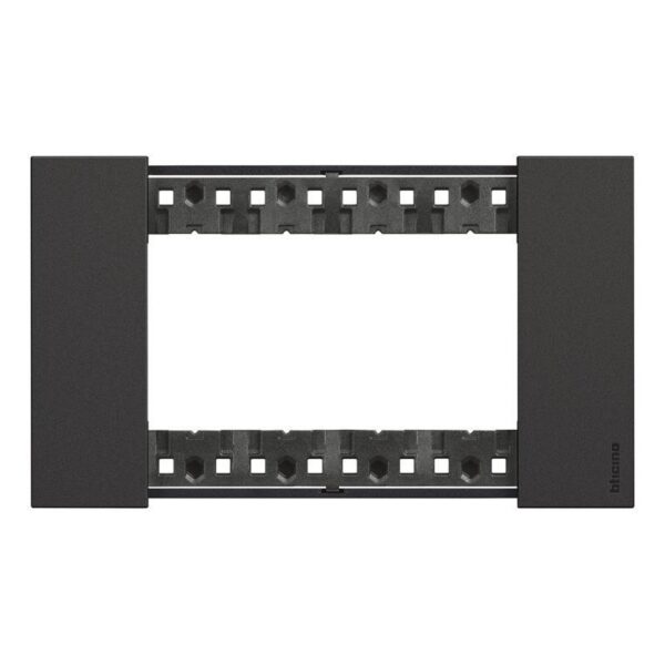 bTicino Living Now (B04) afwerkkader 4 modules zwart