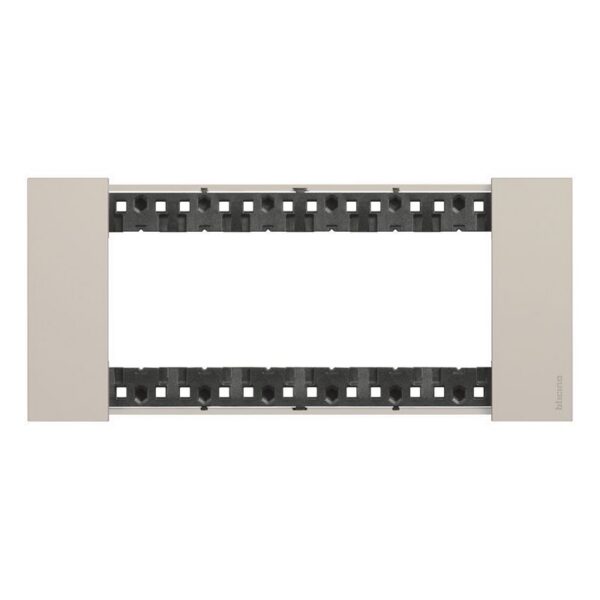 bTicino Living Now (B04) afwerkkader 6 modules zand