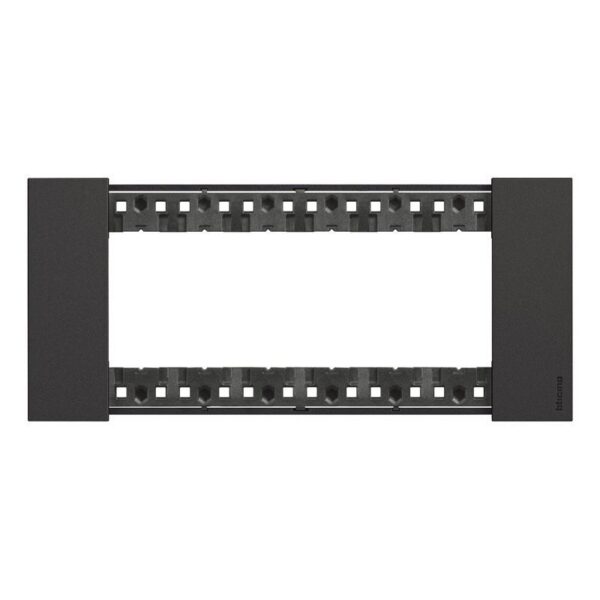 bTicino Living Now (B04) afwerkkader 6 modules zwart