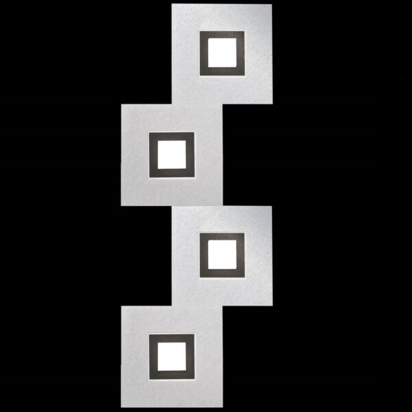 Karree 74 Aluminium-Black