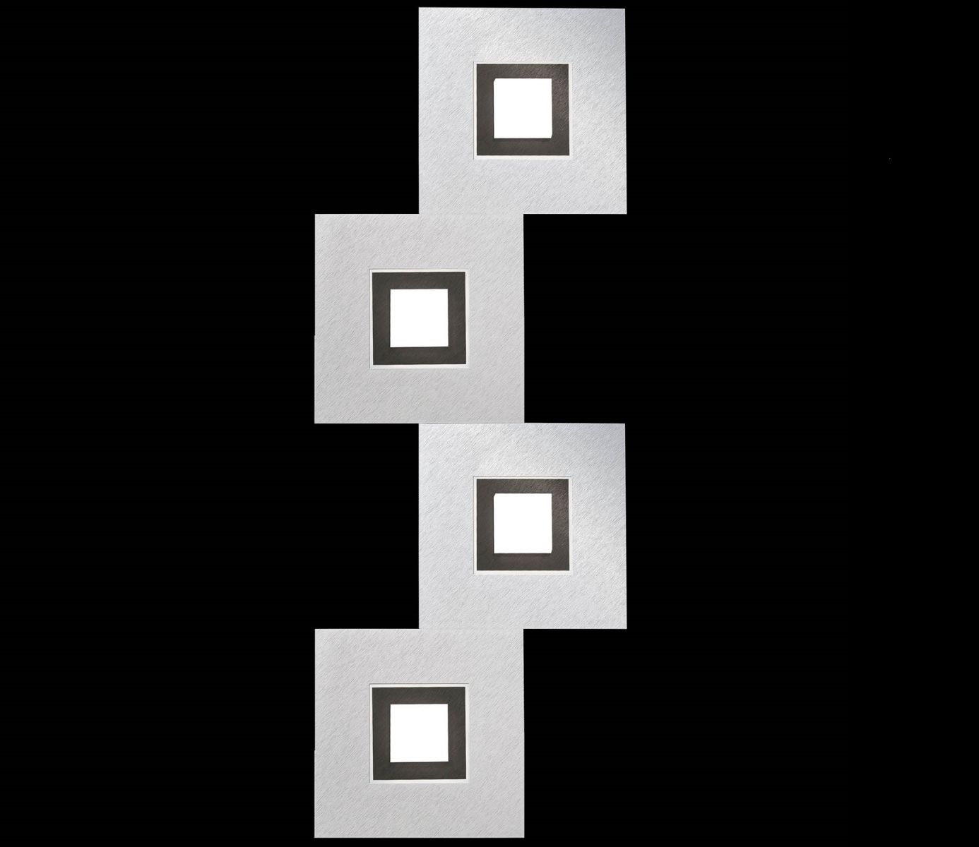 Karree 74 Aluminium-Black