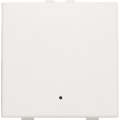 Niko (61) Home Control wit - drukknop enkelvoudig verlicht - met sensor temp & vochtigheid
