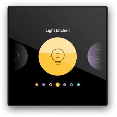 Niko (62) Home Control - digital black mini bedieningsscherm