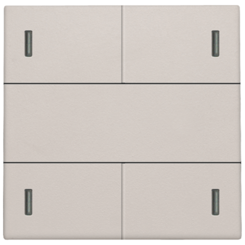 Niko (99) 102-40100 OUD light grey afwerkingsset voor 4-voudige potentiaalvrije drukknop 24 V met leds BEPERKTE VOORRAAD (contacteer ons) !!!