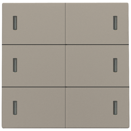 Niko (99) 123-60100 OUD brons afwerkingsset voor 6-voudige potentiaalvrije drukknop 24 V met leds BEPERKTE VOORRAAD (contacteer ons) !!!
