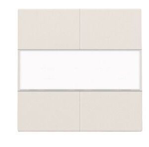 Niko (99) 157-40200 OUD champagne afwerkingsset voor 4-voudige potentiaalvrije drukknop 24 V met tekstveld, champagne coated