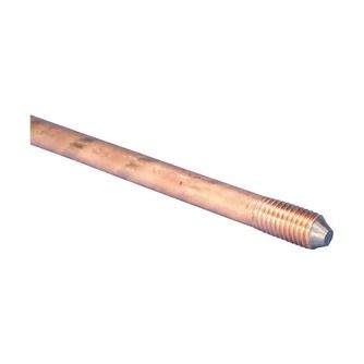 (KE001) aardingsstaaf koper 250µ 5/8 1,5meter met schroefdraad