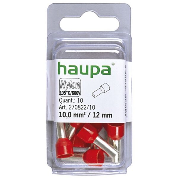 (KE100) Haupa draadhulzen 10mm (doos van 10 stuks)