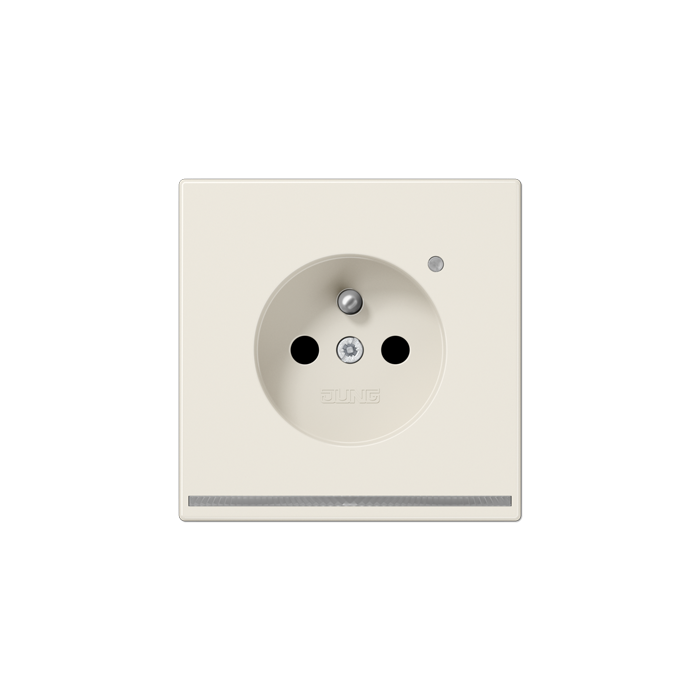 Jung (07) LS990 stopcontact met lichtsensor & ledstrook - sneeuwwit mat