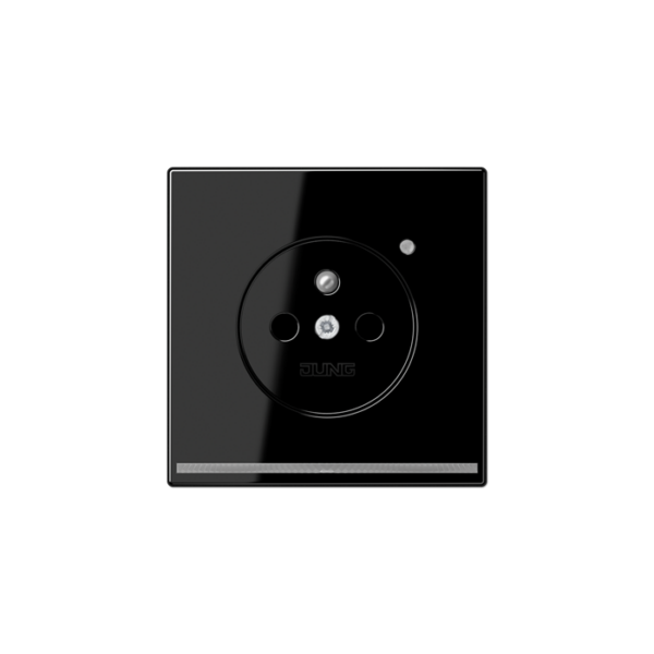 Jung (12) LS990 stopcontact met lichtsensor & ledstrook - grafietzwart mat
