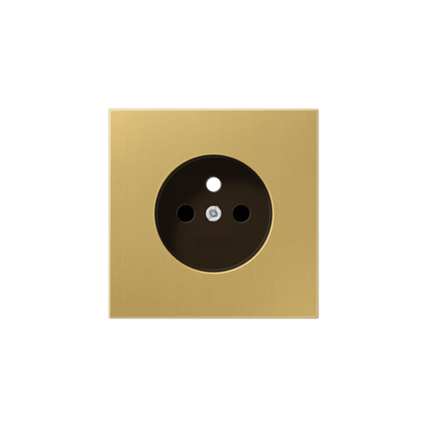 Jung (30) LS990 centraalplaatje voor stopcontact - messing klassiek