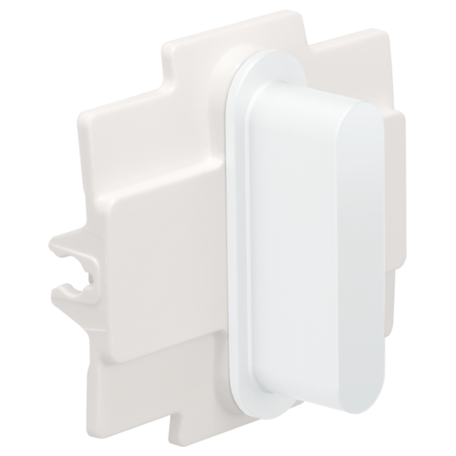 Niko (42) Rocker bedieningsknop enkel - steel white coated