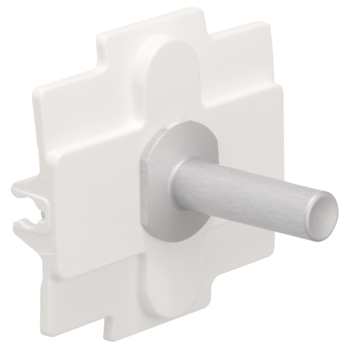 Niko (43) Toggle bedieningsknop enkel - alu grey brushed