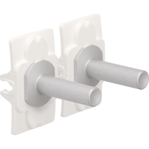 Niko (43) Toggle bedieningsknop dubbel - alu grey brushed