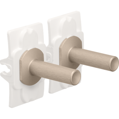 Niko (44) Toggle bedieningsknop dubbel - steel champagne coated