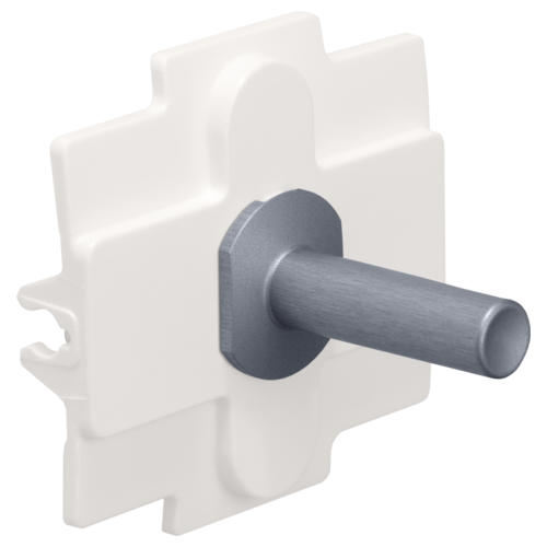Niko (45) Toggle bedieningsknop enkel - alu blue grey brushed