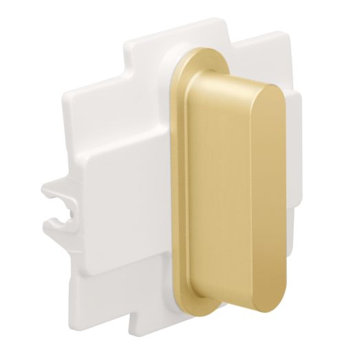 Niko (46) Rocker bedieningsknop enkel - alu gold brushed