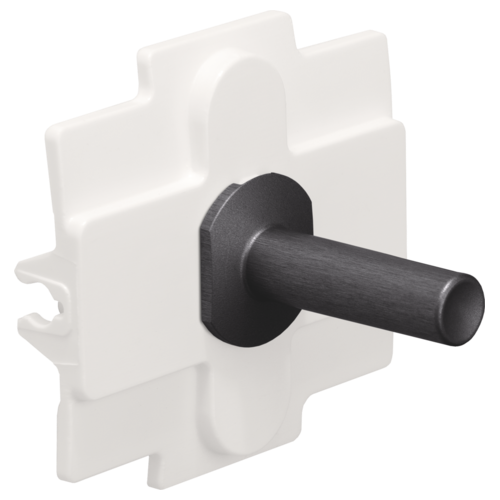 Niko (47) Toggle bedieningsknop enkel - alu black brushed
