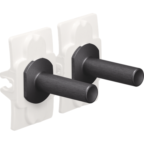 Niko (47) Toggle bedieningsknop dubbel - alu black brushed