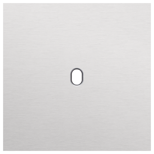 Niko (49) Toggle frontplaat voor 1 bedieningsknop - alu grey brushed