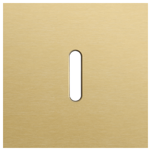 Niko (52) Rocker frontplaat voor 1 bedieningsknop - alu gold brushed