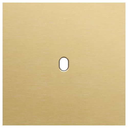 Niko (52) Toggle frontplaat voor 1 bedieningsknop - alu gold brushed