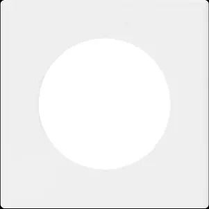 Fontini DOM afwerkkader wit 1-voudig