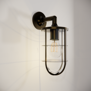 Castor wall dark bronzed