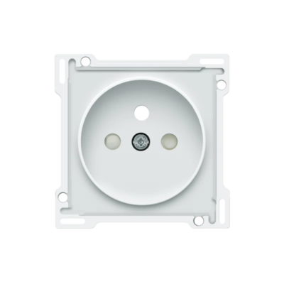 Niko (41) Rocker & Toggle centraalplaatje stopcontact steel white coated