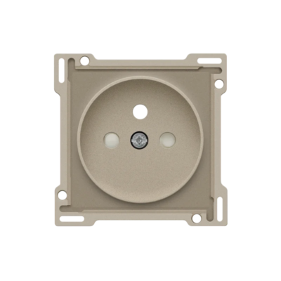 Niko (41) Rocker & Toggle centraalplaatje stopcontact steel champagne coated