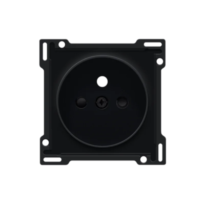 Niko (41) Rocker & Toggle centraalplaatje stopcontact alu black brushed