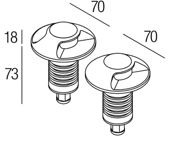 AIR 6 Double Inox Flexa Lighting